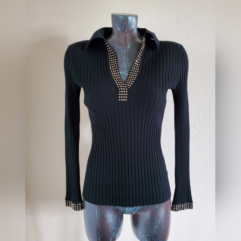 Blk ribbed sweater Sz Sm